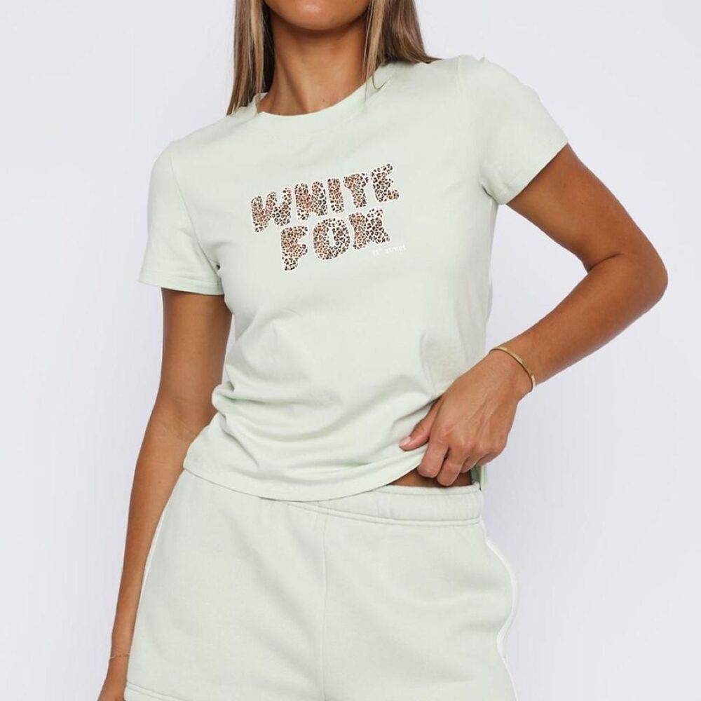 White-fox-boutique Women's Green T-shirt